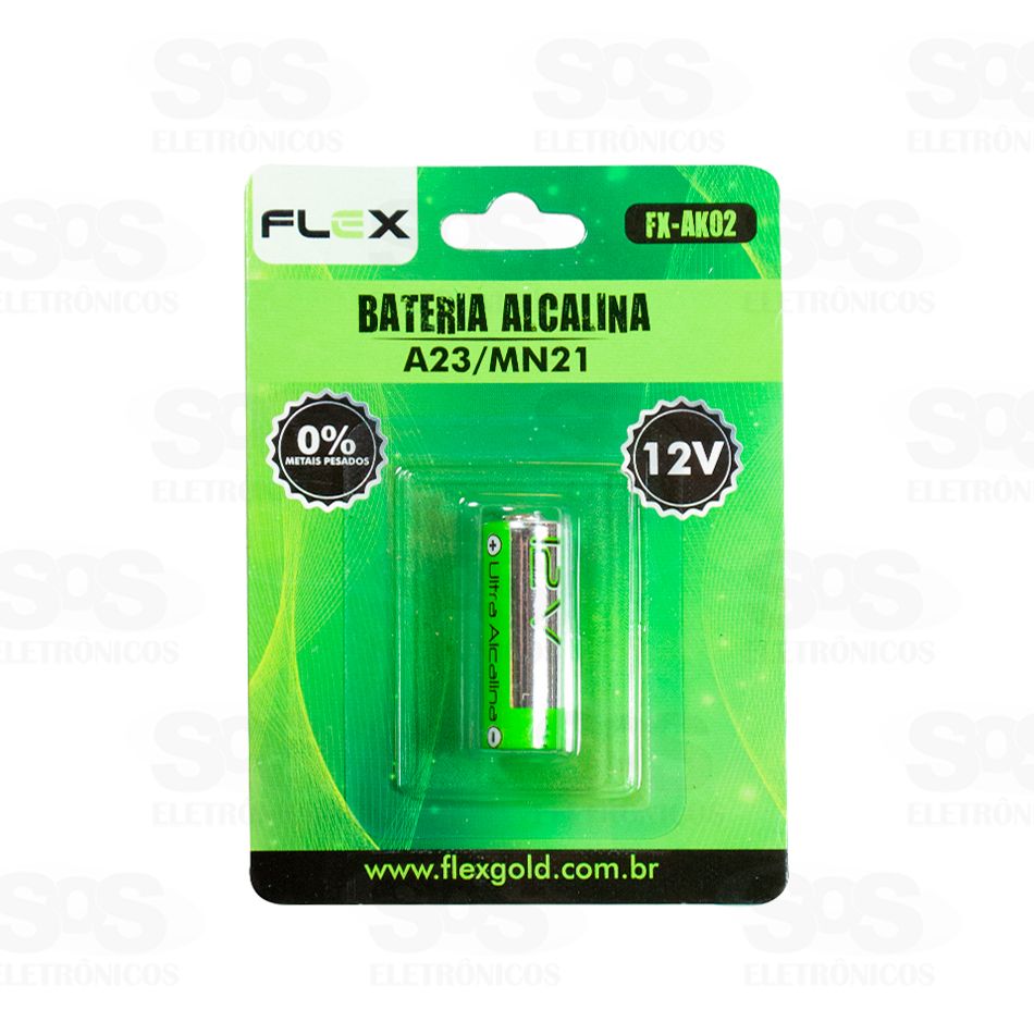 Bateria Alcalina 12V A23 Flex fx-AK02 Unitrio 