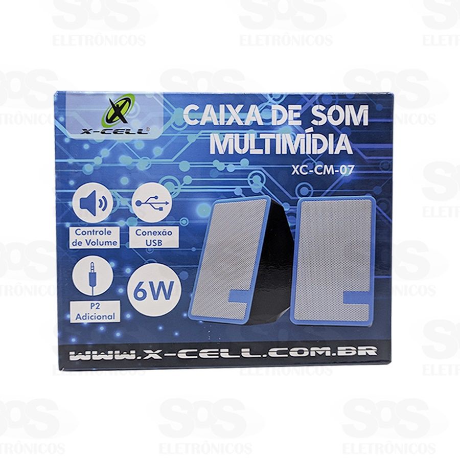 Caixa de Som Multimdia  6W X-cell XC-CM-07