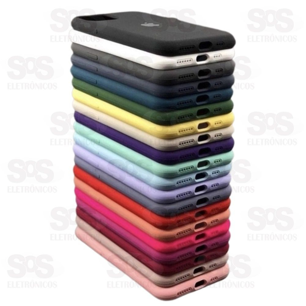 Case Aveludada Iphone 7G/8G Cores Variadas Embalagem Simples 