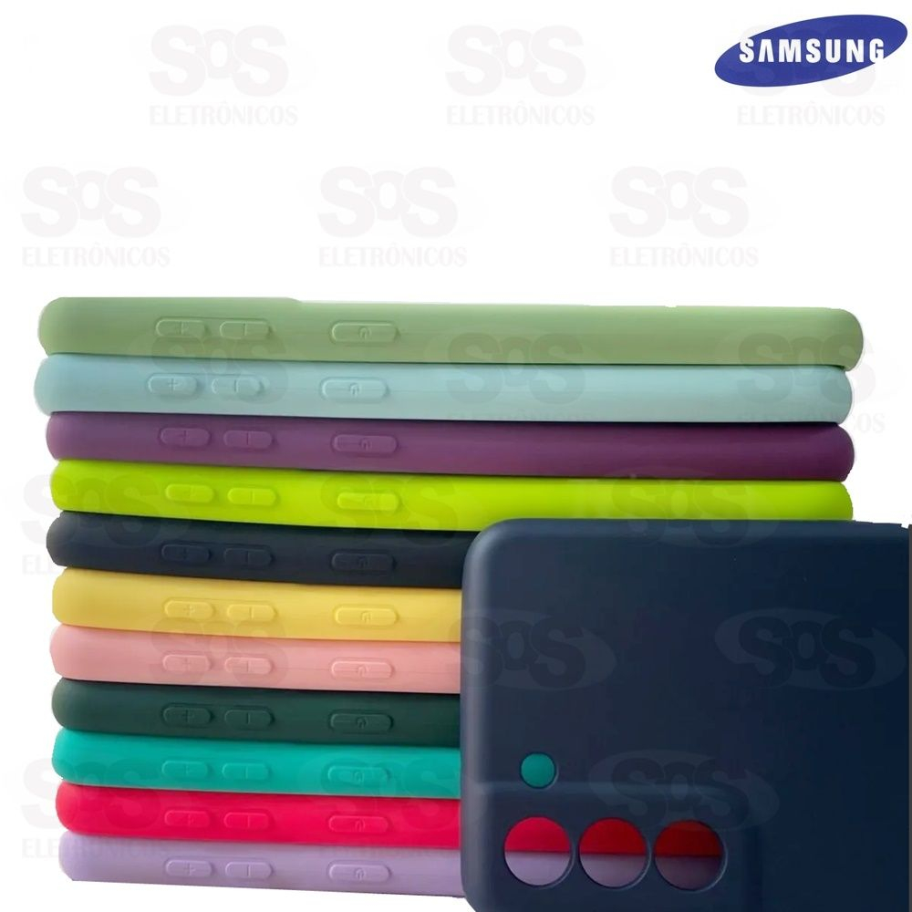 Case Aveludada Blister Samsung S21 Plus Cores Variadas 