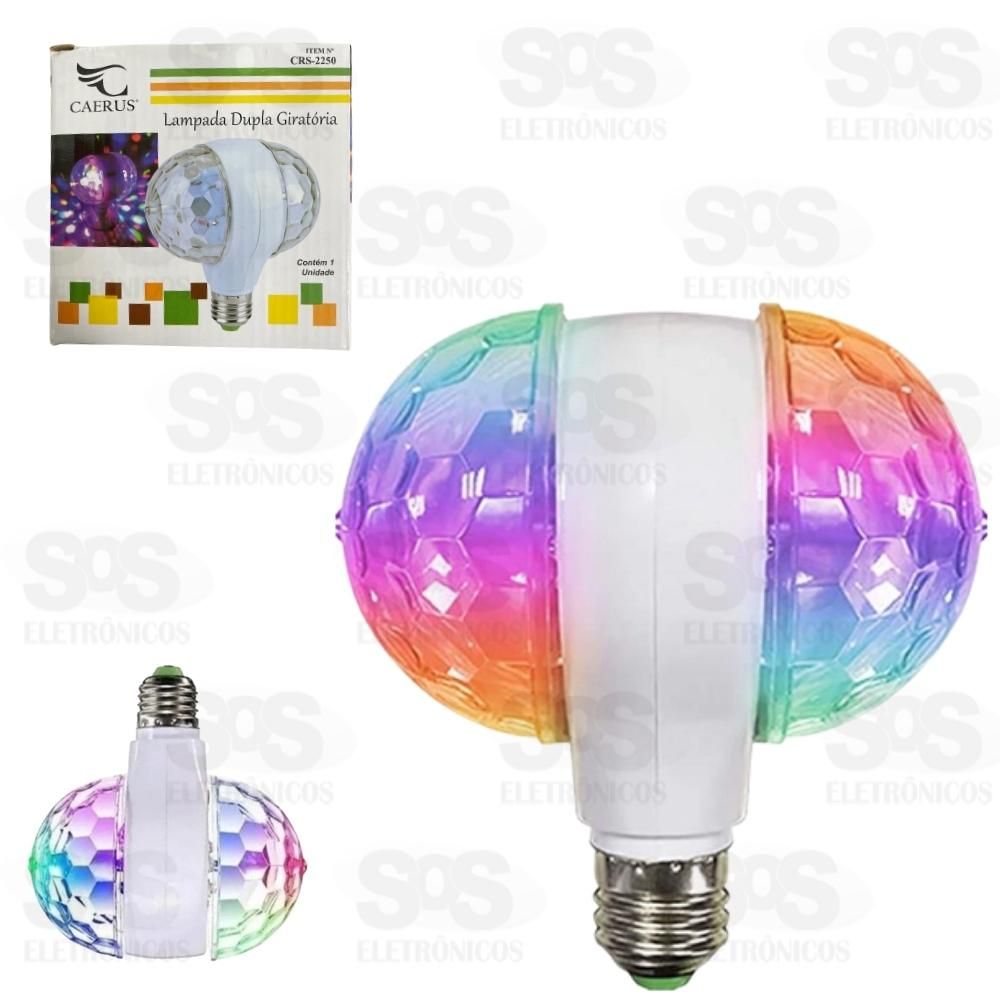 Lmpada Giratria LED Colorido Dupla CRS 2250