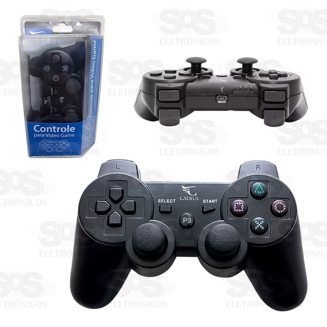 Controle Para Playstation 3 Com Fio Caerus CRS-GM04