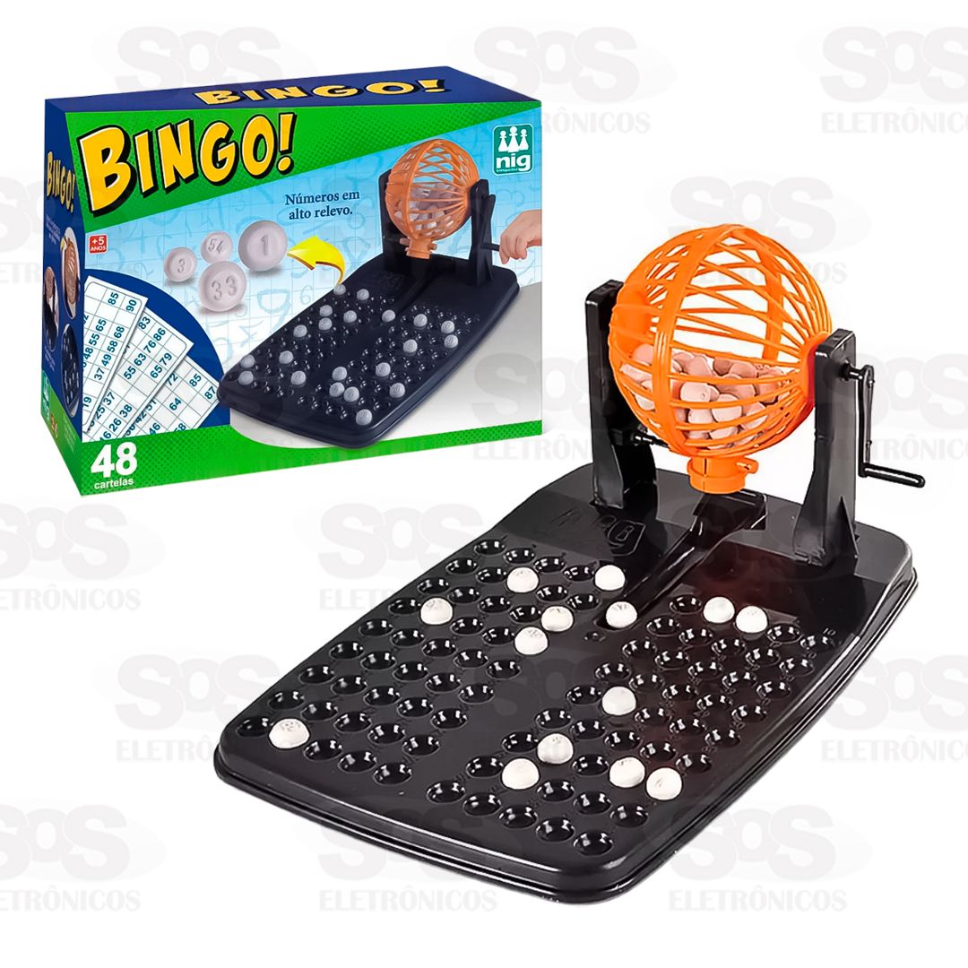 Jogo Bingo Com 48 Cartelas Nig Brinquedos 1000