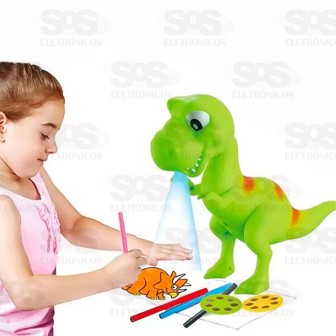 Projetor Infantil Pintura Artstica Dinossauro TK-AB3000