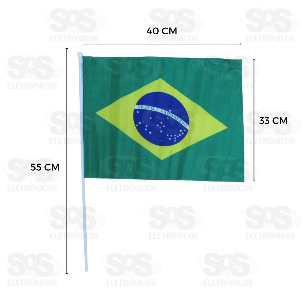 Bandeira Do Brasil Grande 40x33 cm Simples