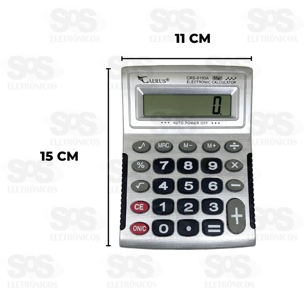 Calculadora 8 Dgitos Com Som Caerus CRS-6190A