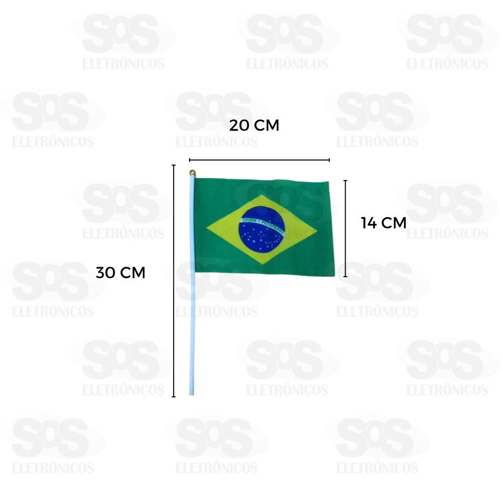 Bandeira Do Brasil Pequena 20x14 cm Simples