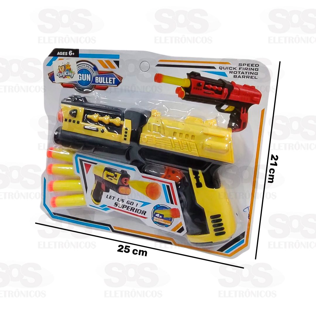 Pistola Lana Dardos Com Alvo Toy King TK-1113