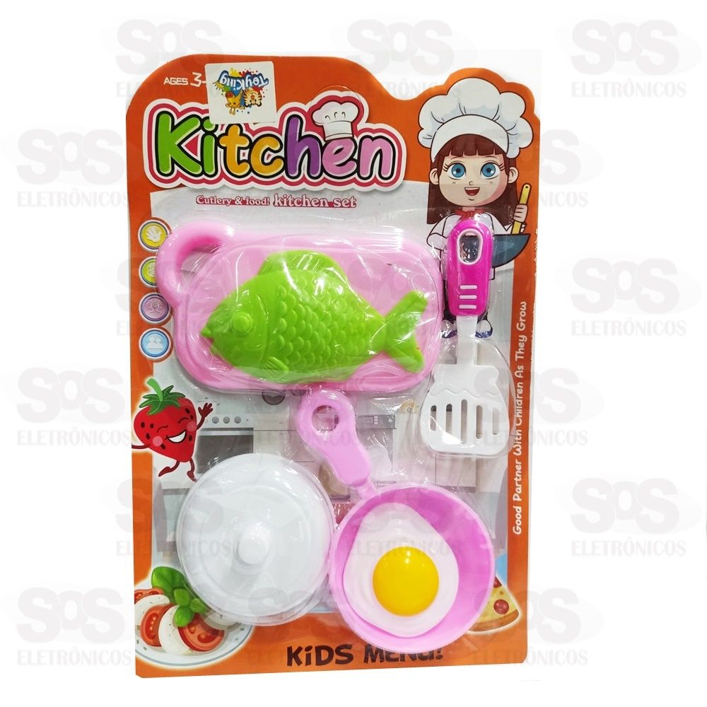 Kit Cozinha Com 6 Peas Toy King TK-AB4129