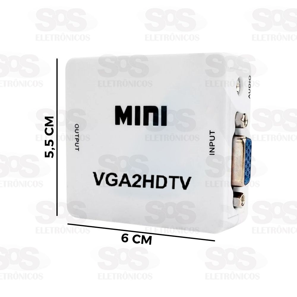 Conversor VGA Para HDMI 1080P Altomex J-4114