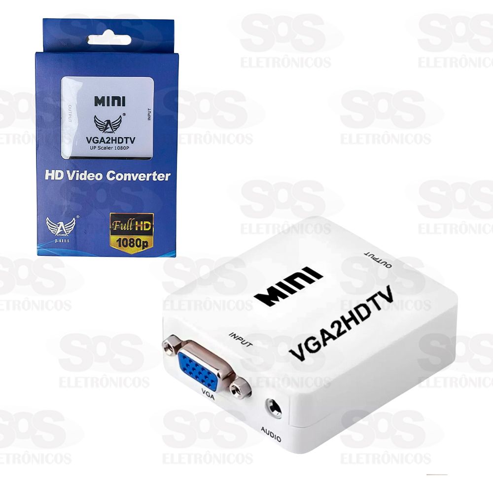 Conversor VGA Para HDMI 1080P Altomex J-4114