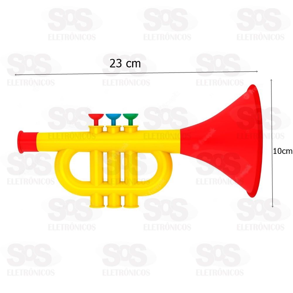 Trompete de Brinquedo Infantil Toy King TK-AB5103
