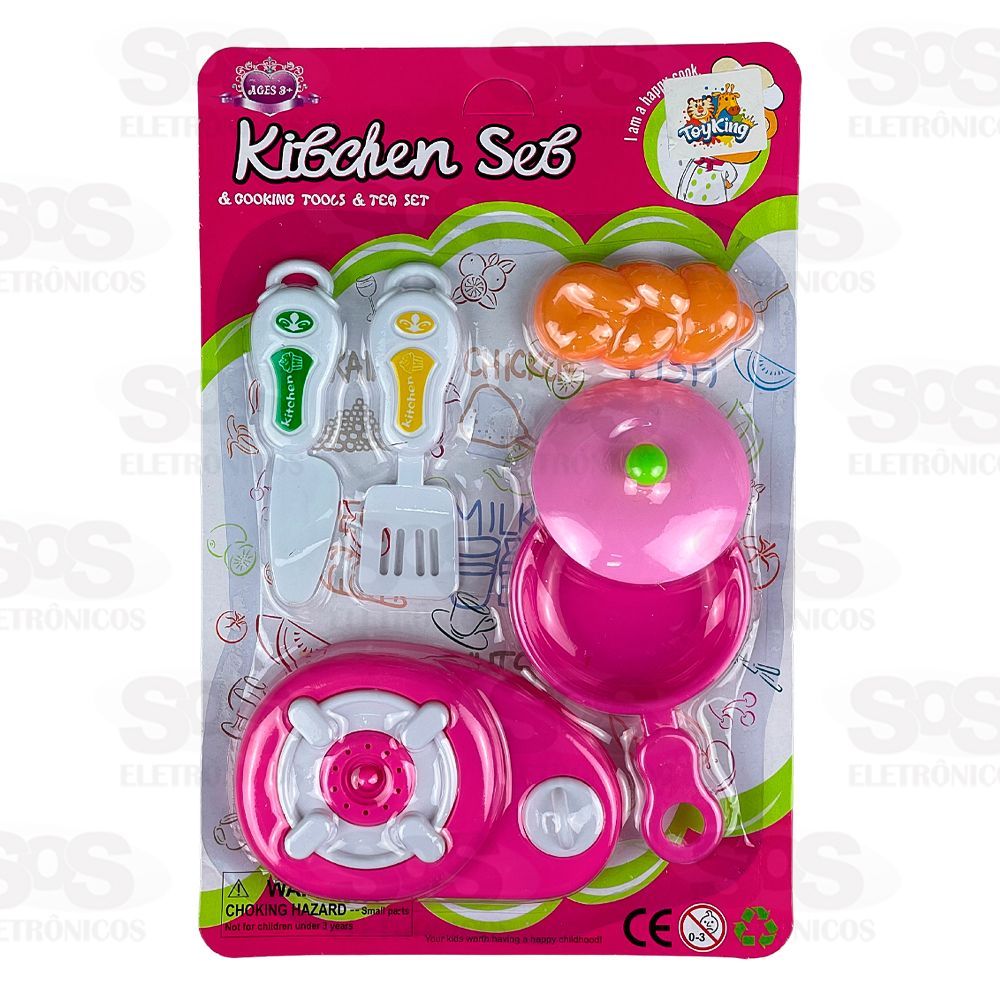 Conjunto Comidinhas Kitchen Set 6 Peas Toy King TK-AB5913