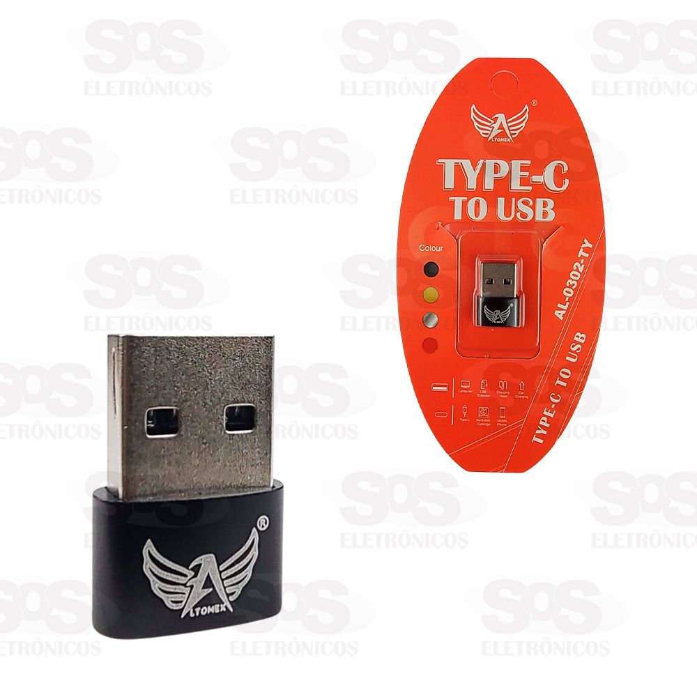 Adaptador Type C Para USB Altomex AL-0302-TY