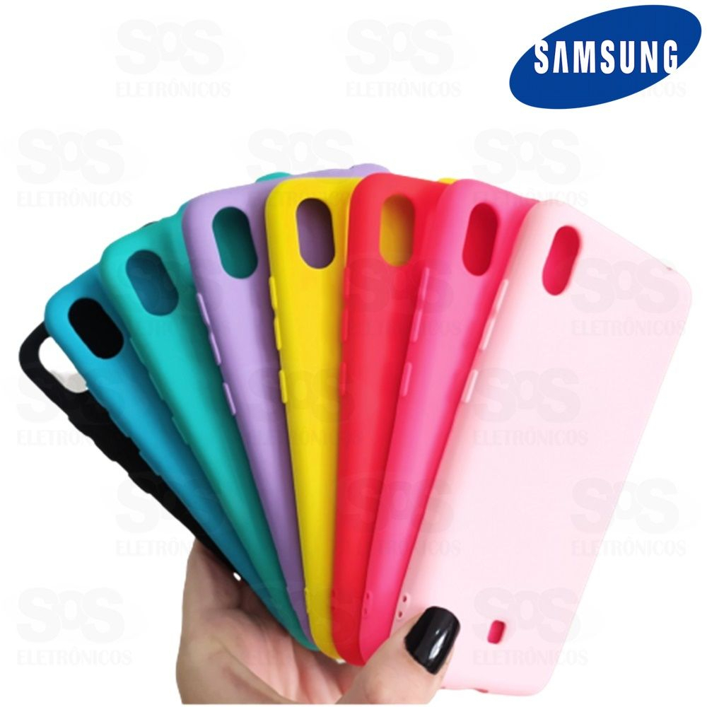 Case Aveludada Samsung S10 Lite Cores Variadas Embalagem Simples