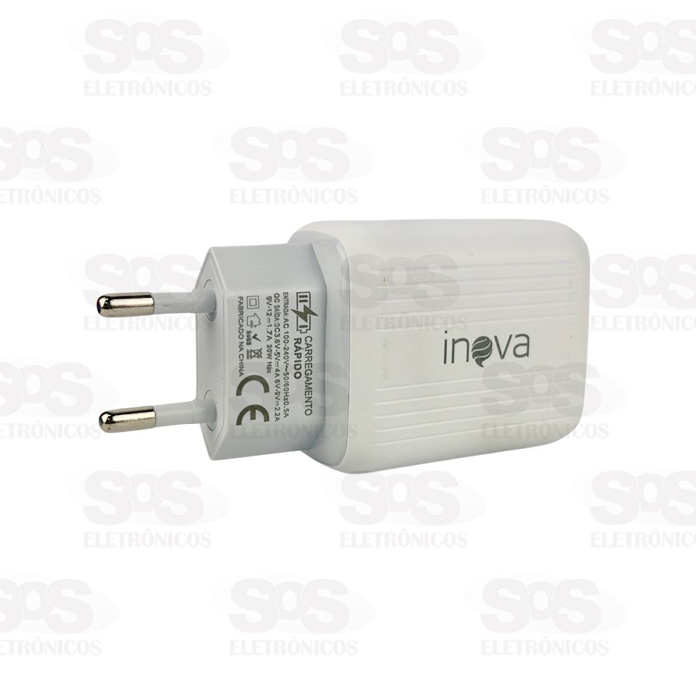 Carregador Rpido 20W 1 USB Quick Charge Inova CAR-5235