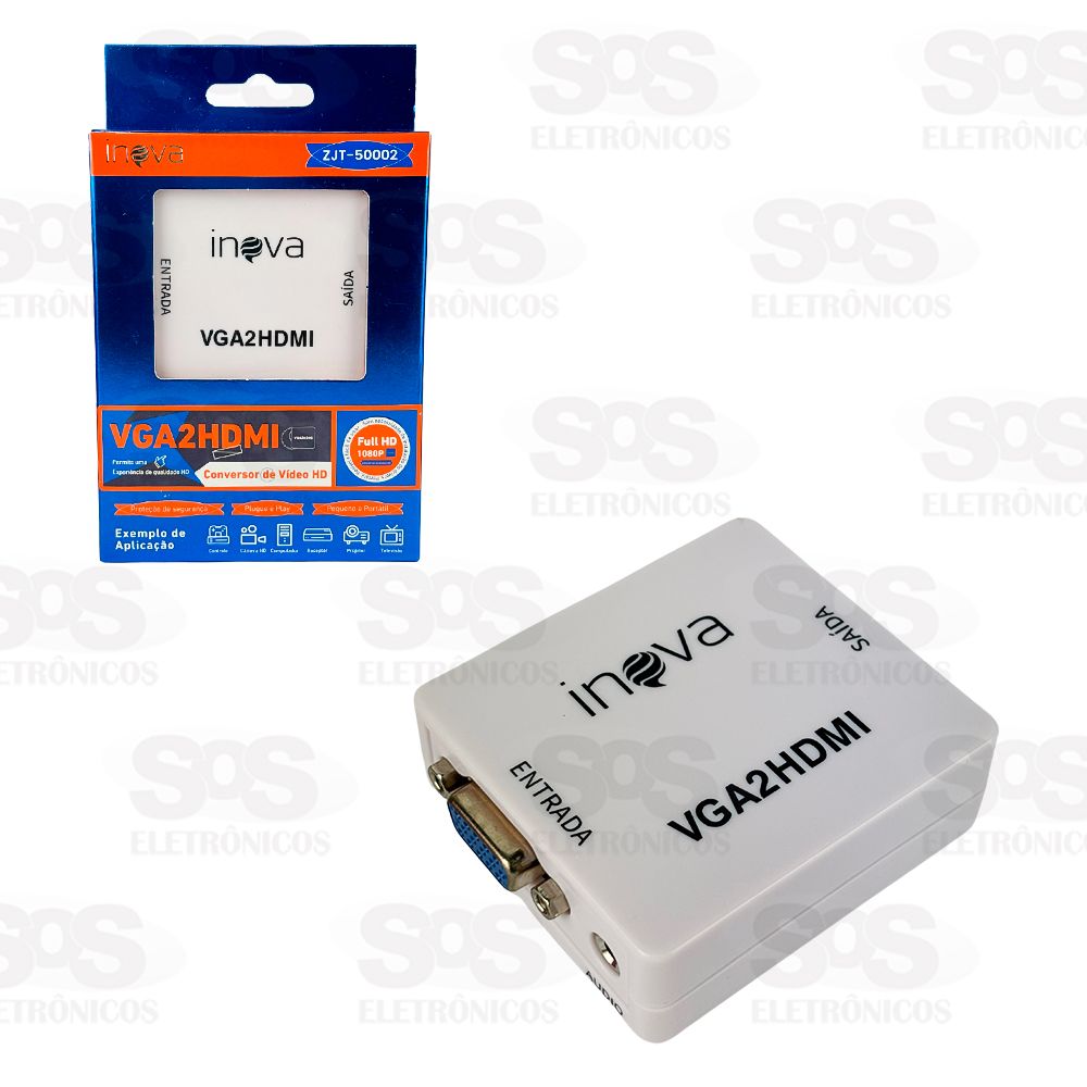 Conversor VGA Para HDMI 1080P Inova ZJT-50002