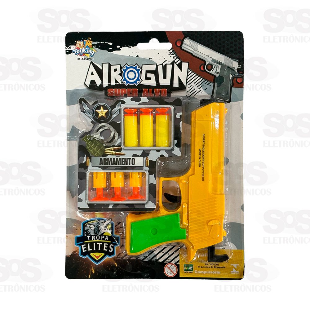 Pistola Air Gun Lana Dardos Toy King TK-AB4260
