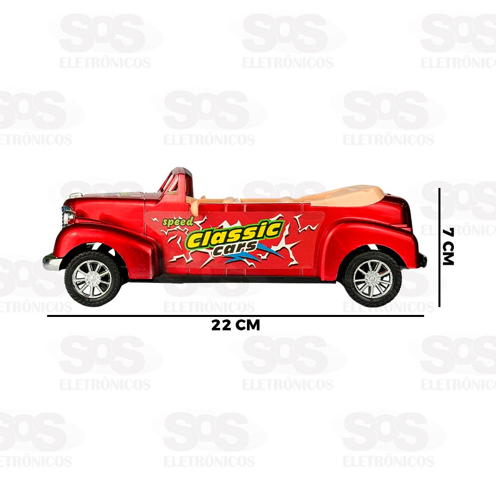 Carrinho Clssico Com Motor  Frico Toy King TK-AB5741