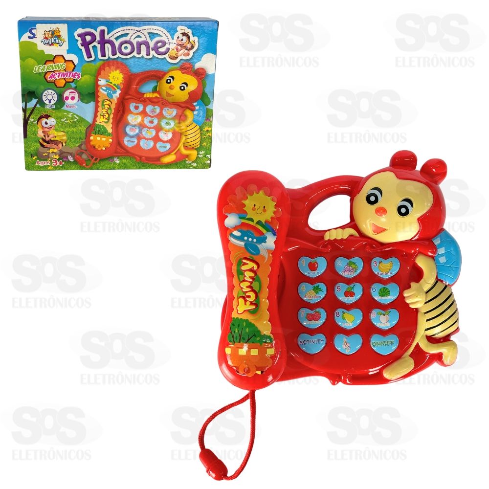 Telefone Infantil Musical Abelhinha Toy King TK-AB3304