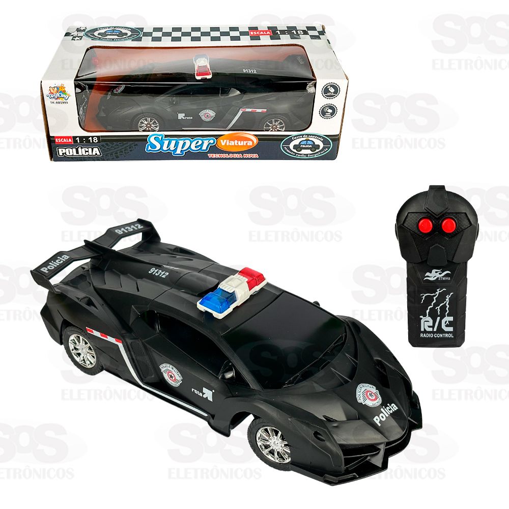 Super Viatura Policial De Controle Remoto Toy King TK-AB5999