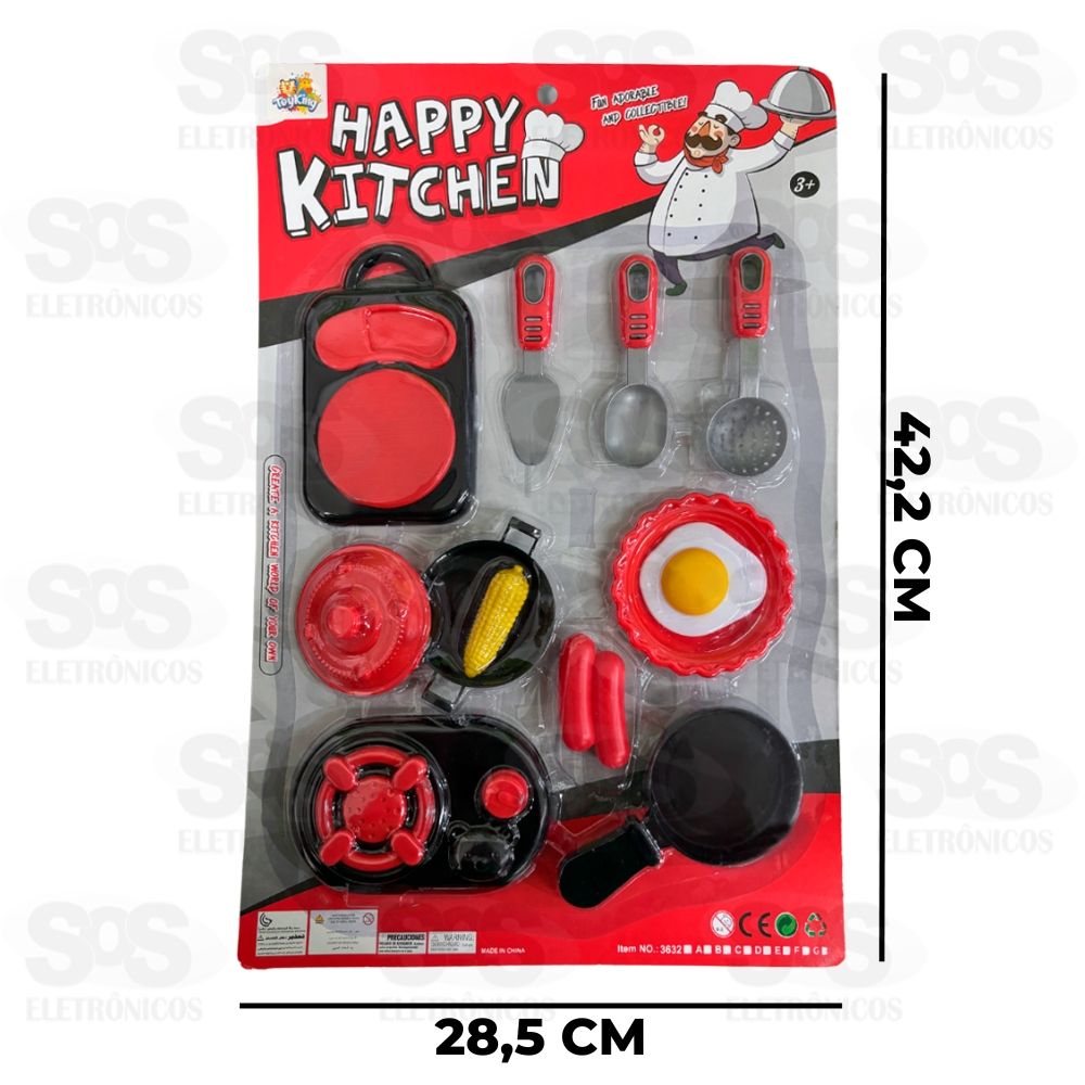 Conjunto Comidinhas Kitchen 12 Peas Toy King TK-AB4404