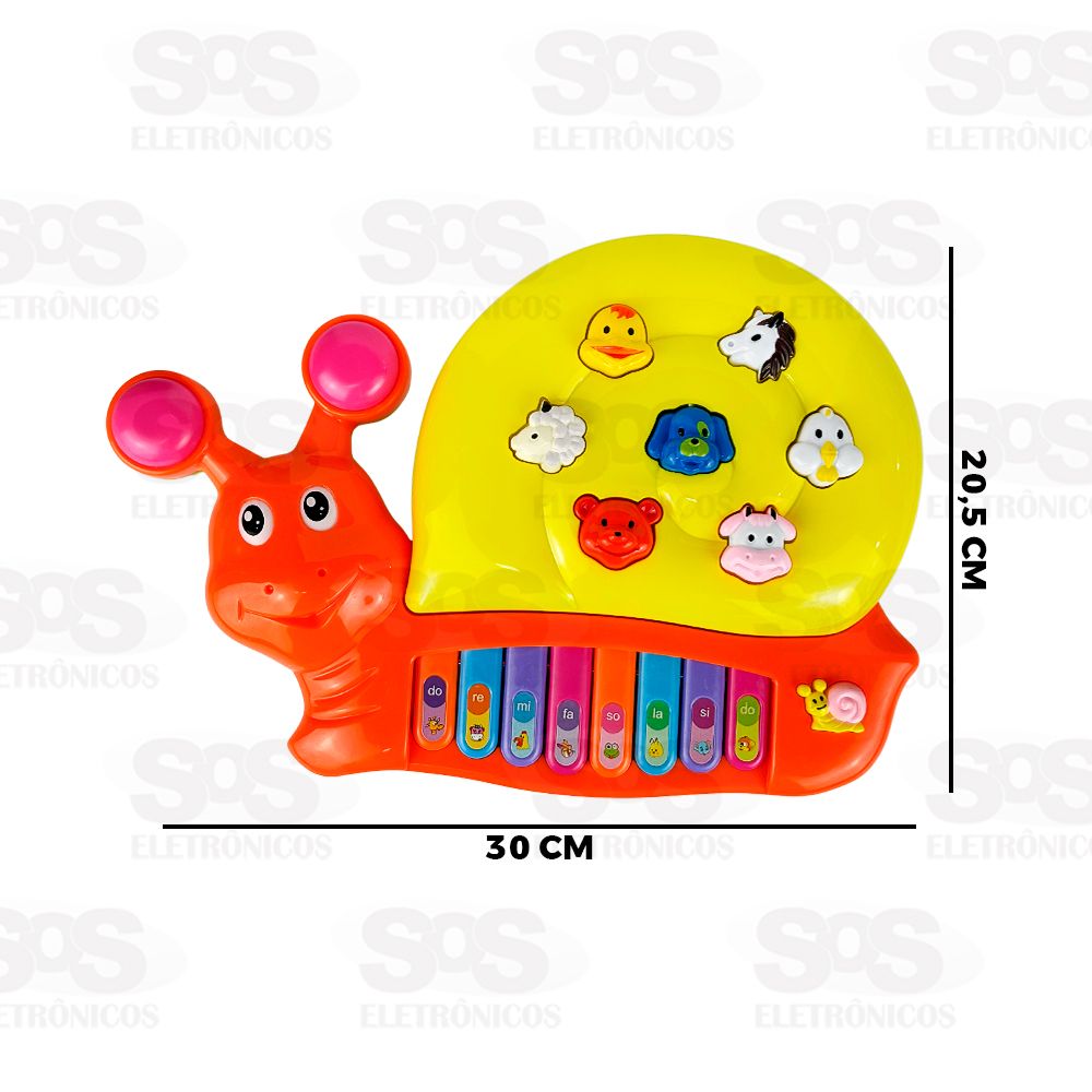 Teclado Infantil Educativo Animais Toy King TK-1399