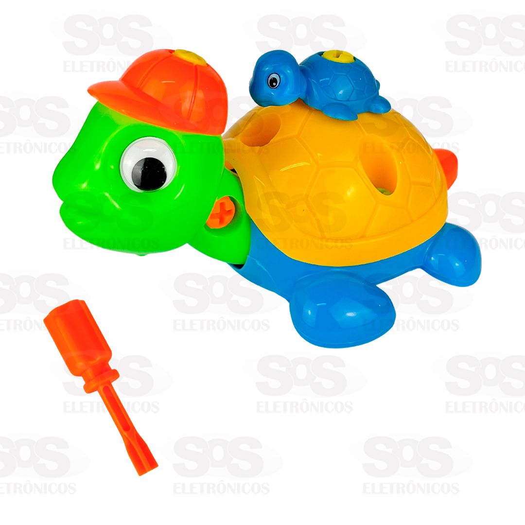 Tartaruga Monta e Desmonta Colorida Toy King TK-AB4676
