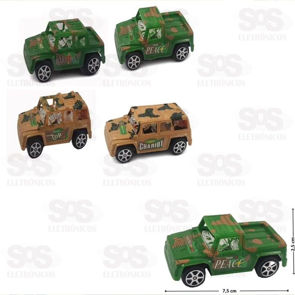 Kit Com 4 Jeep Militar a Frico Toy King 1171