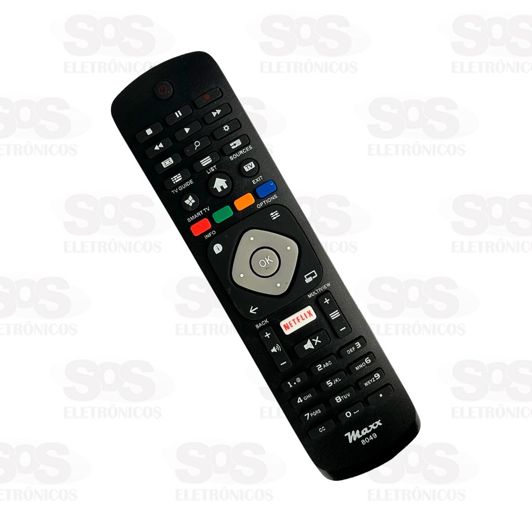 Controle Remoto Philips SmartTV Netflix Maxx 8049 KA-3889
