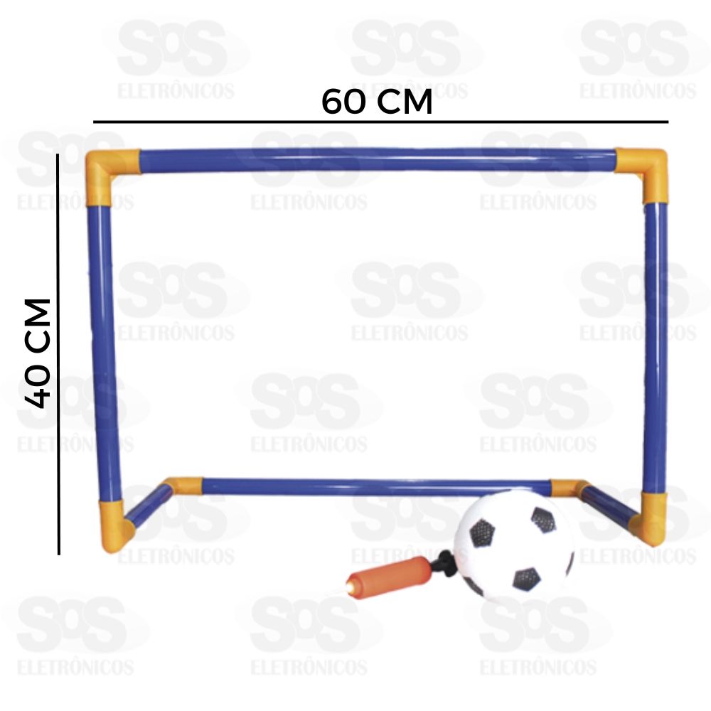 Kit Gol De Futebol Com Bola 60 cm Pica Pau PI3828