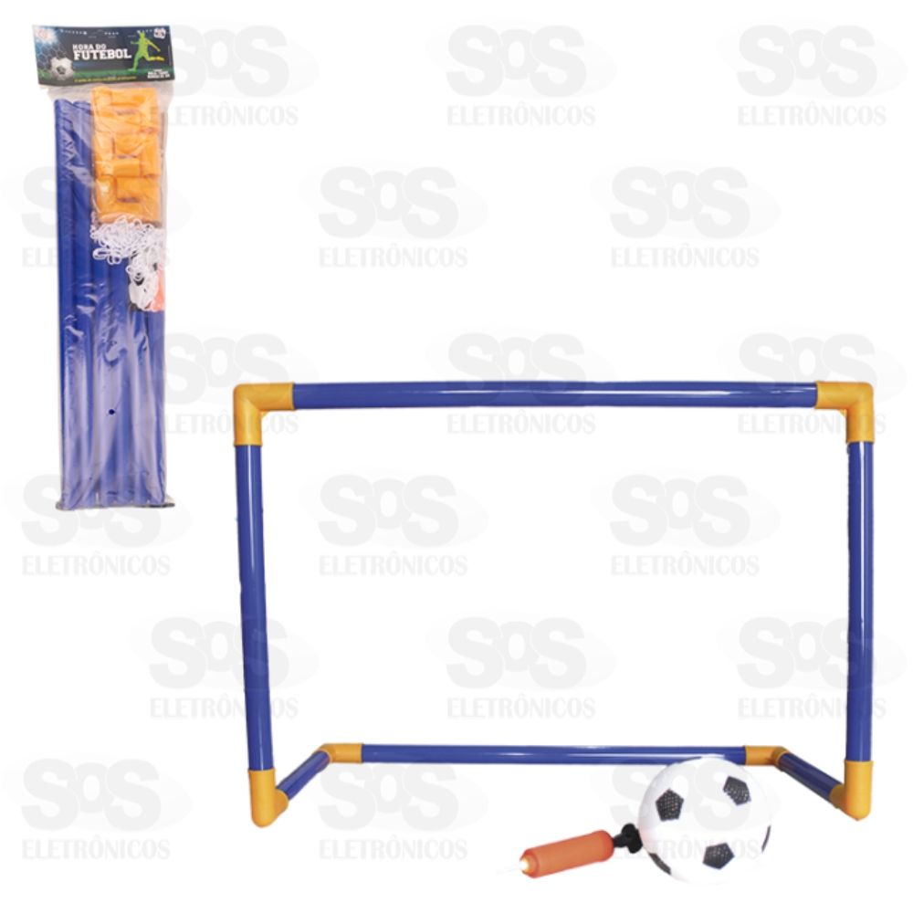 Kit Gol De Futebol Com Bola 60 cm Pica Pau PI3828