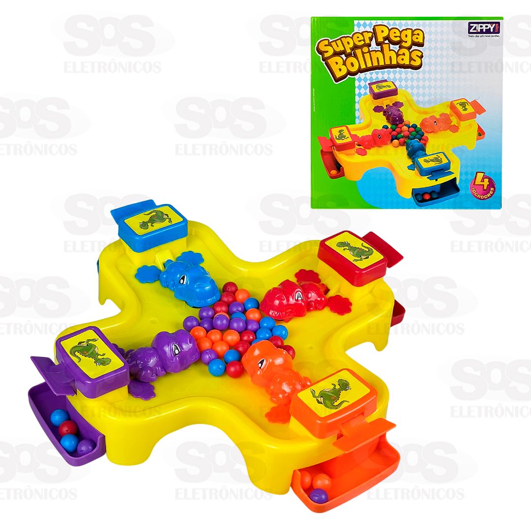 Jogo Super Pega Bolinhas 4 Jogadores Zippy Toys 8340