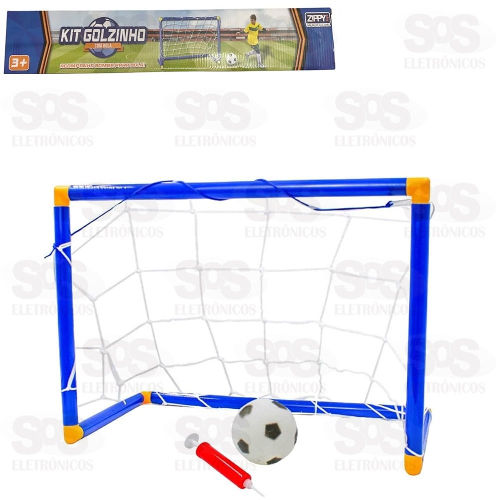 Kit Gol De Futebol Com Bola e Bomba Zippy 8603