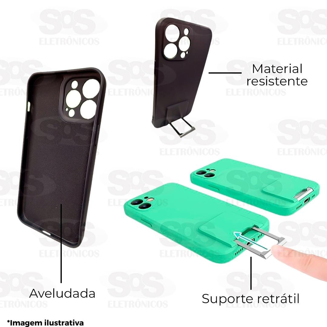 Case Aveludada Com Suporte Xiaomi Mi Note 10S Embalagem Simples
