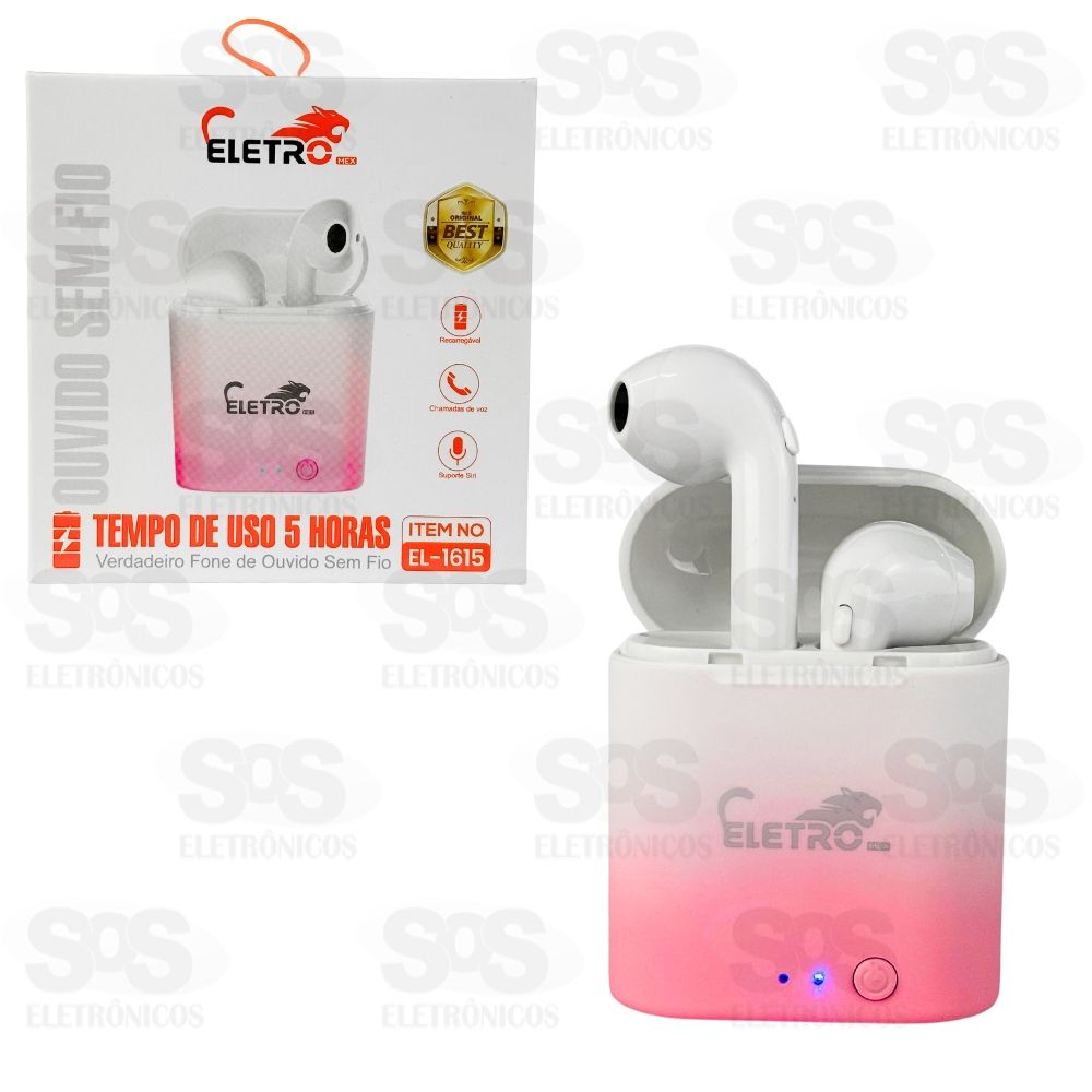 Fone De Ouvido Sem Fio Bluetooth Soft Eletromex EL-1615