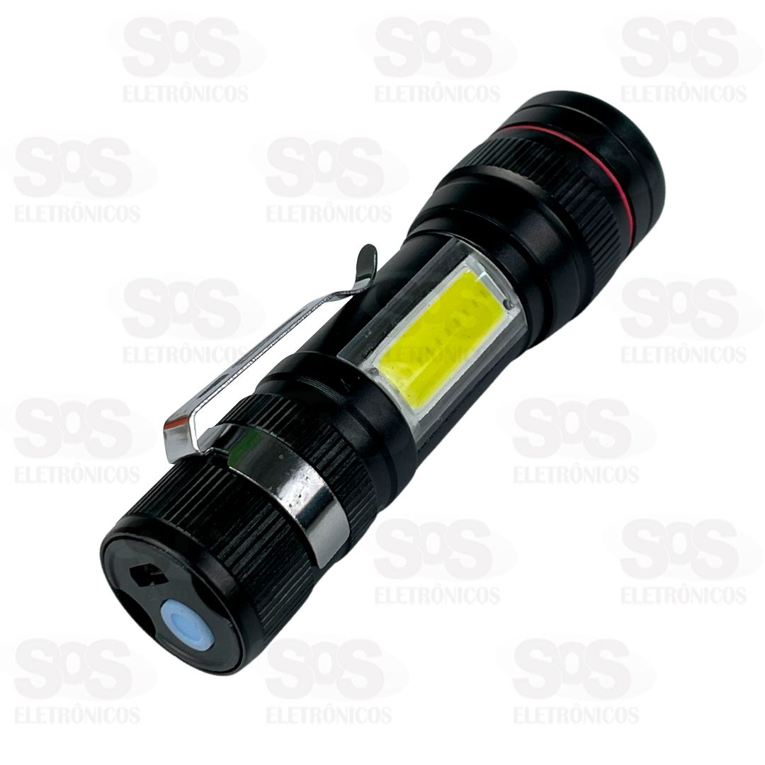 Mini Lanterna de LED 3 Modos Alumnio Eletromex EL-2706