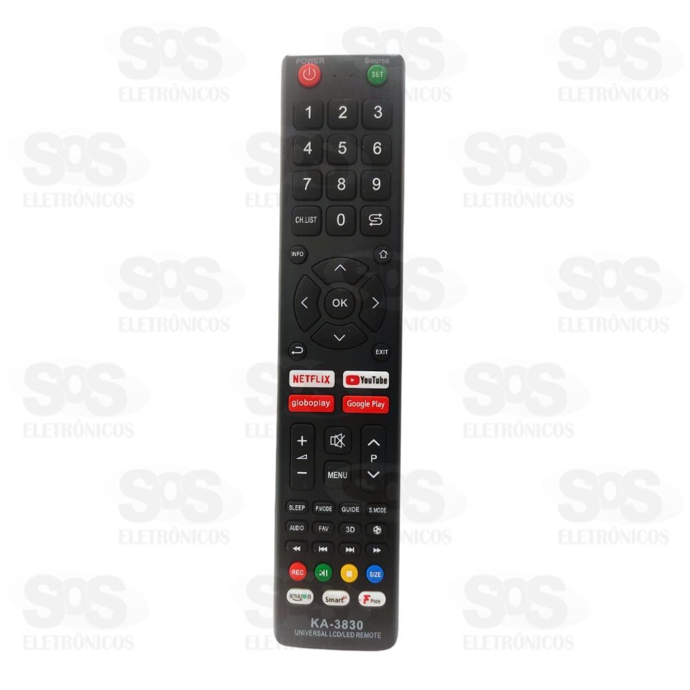 Controle Remoto Universal Para TV LED Kapbom KA-3830