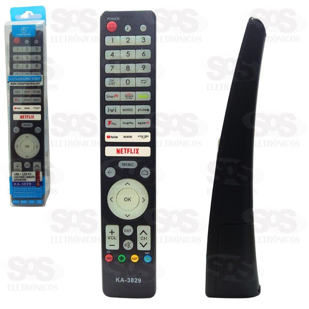 Controle Remoto Universal Para TV LG Samsung Sony Kapbom KA-3829