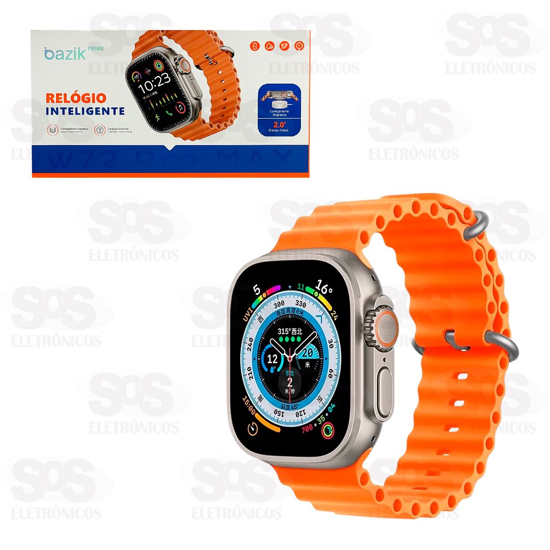 Relgio Smartwatch 40MM Bazik Prime W72 Pro Max