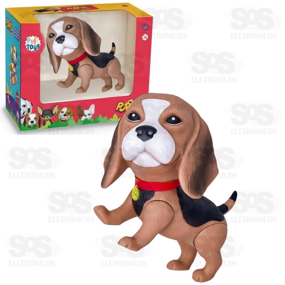 Cachorrinho Bill Beagle em vinil Puff Toys 018