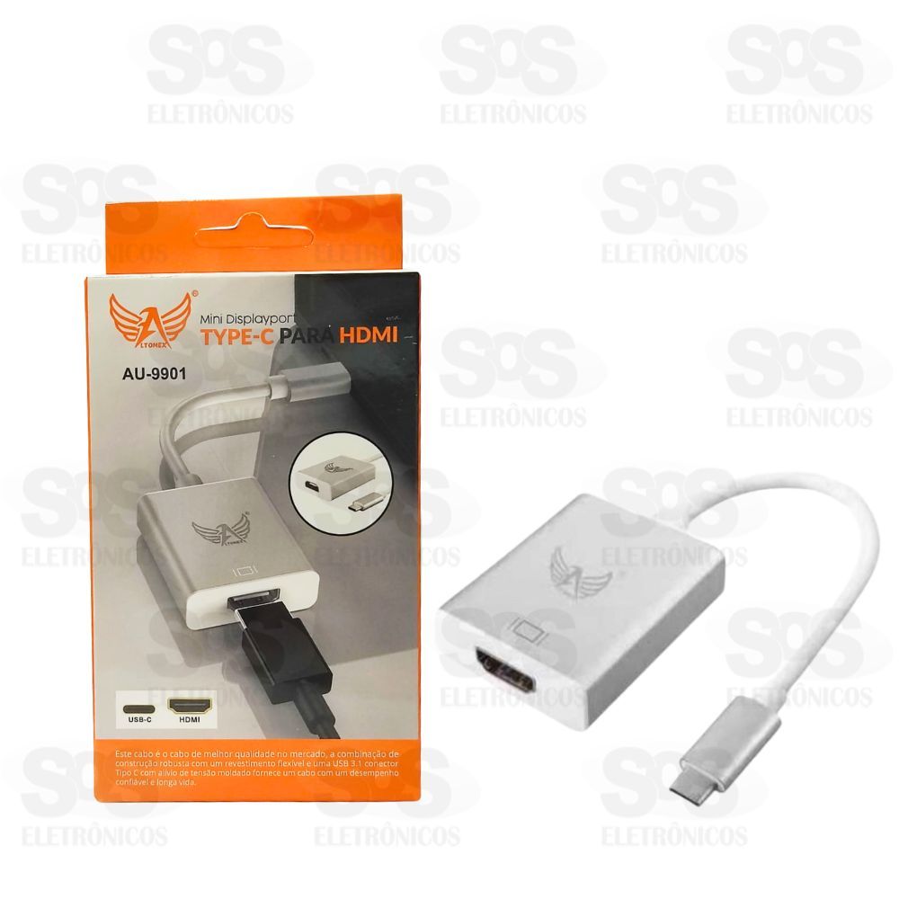(ativar)Cabo Adaptador USB 3.0 E 2.0 Para HDMI Altomex U-9901