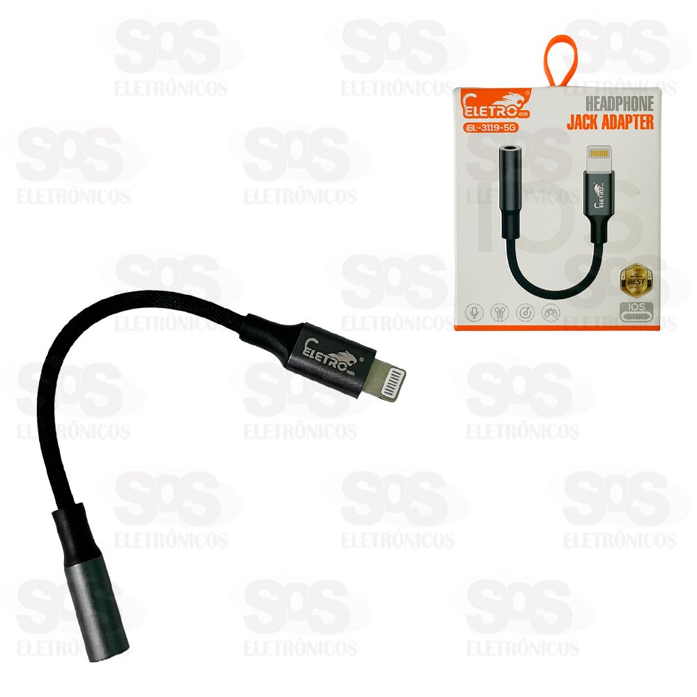 Adaptador IPhone Para P2 Fêmea Eletromex EL-3119-5G